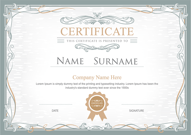 Certificate of Honor8 Certificate of Honor8